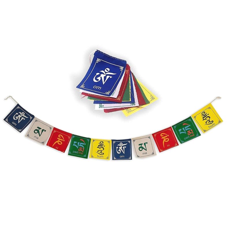 Reliable Roots Tibetan Prayer Flags for Car, Bike, Home, Garden, and Wall Decor – Om Mani Padme Hum Hanging Accessories | SMALL-image-38