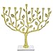 Menorah Tree of Life Stone Base (Gold)