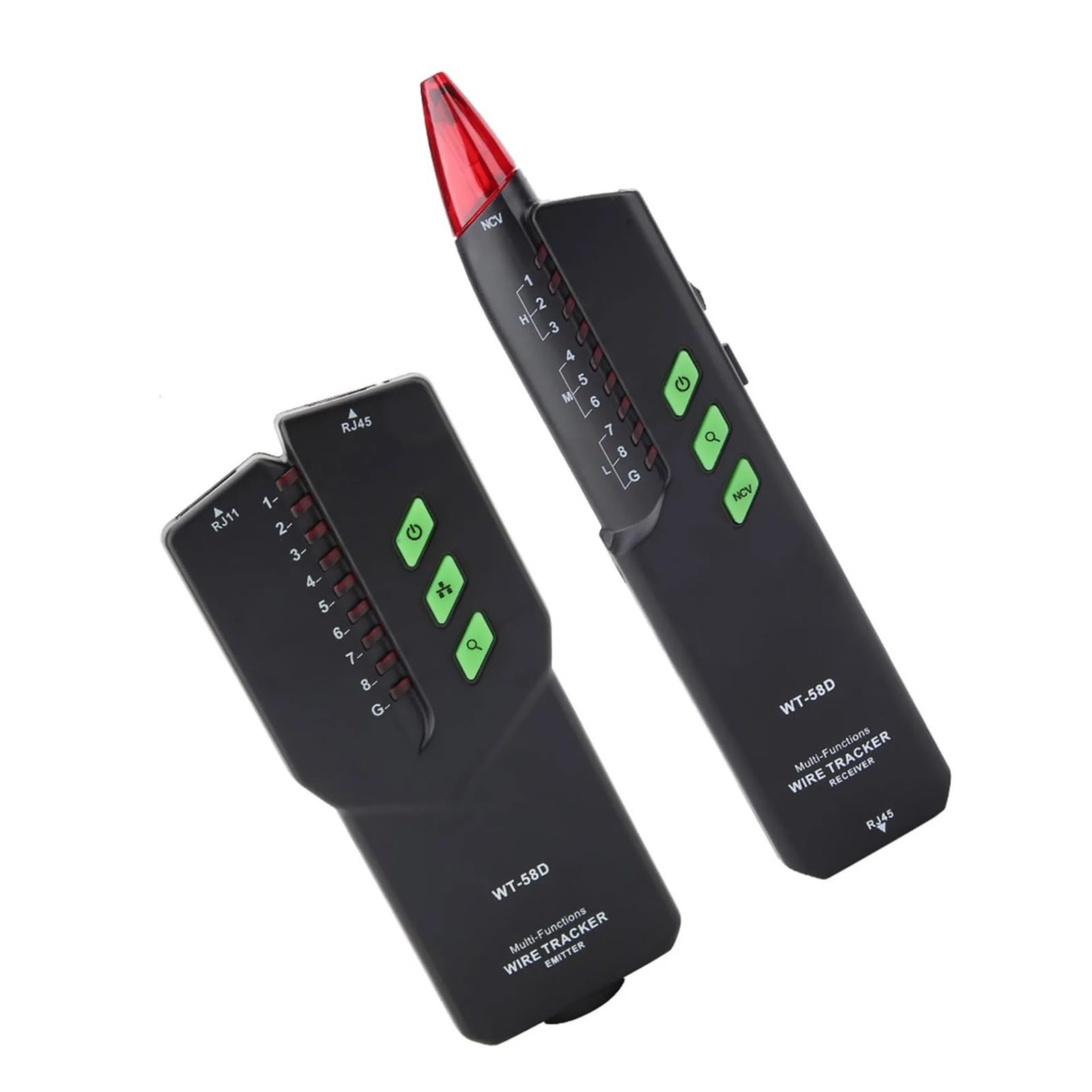Testeur de Réseau, Détecteur de ligne portable, testeur câble réseau, détecteur, outil détection fil téléphonique(WT58D)