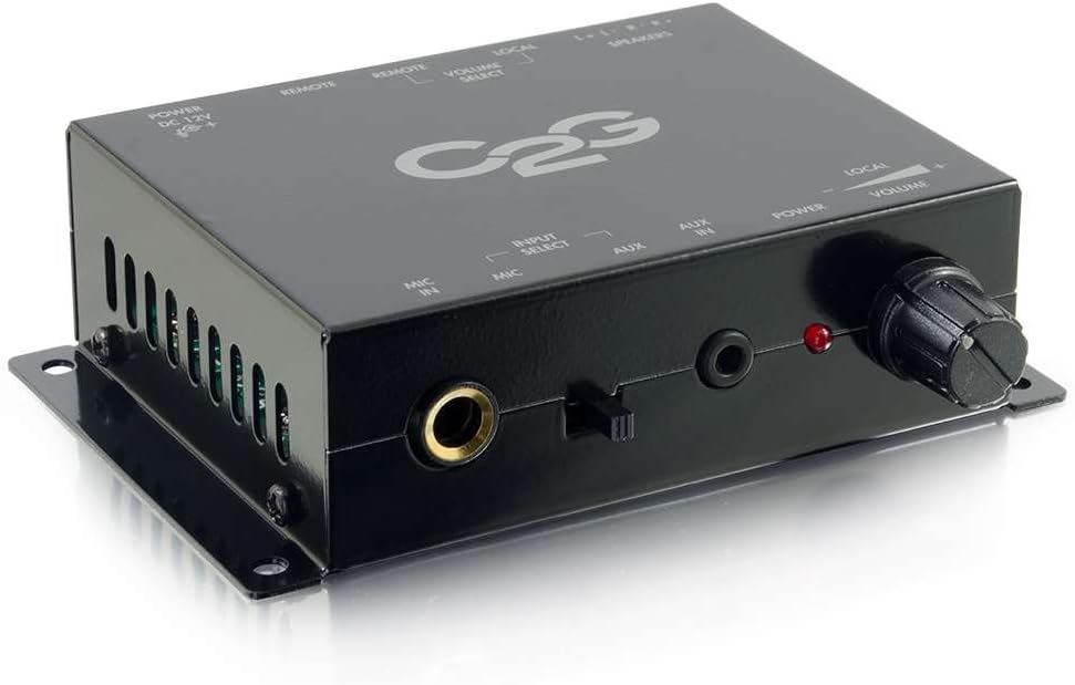 Crеаtіvе Prоduсt C2G 40881 25/70V 50W Audio Amplifier, Plenum Rated, TAA Compliant, Black