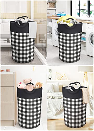 Blisstotes Large Laundry Basket Laundry Hamper Bag Washing Bin Clothes Bag Collapsible Tall With Handles Waterproof Travel Bathroom College Essentials Storage For College Dorm, Family (Black, L) #TOP5
