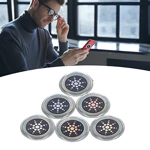 6 Stück Anti-Strahlungs-Aufkleber, Mineral- und Negativ-Ionen-Patch, Absorbieren EMF und Schützen Ohren und Gehirn für Handy, Laptop, Mikrowelle, Kühlschrank, Fernseher