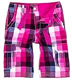 Rock Creek Herren Karoshorts Bermuda Hose CAGO-Shorts Sommer Hose kurz Shorts Herrenshorts H-158 XXL Pink1