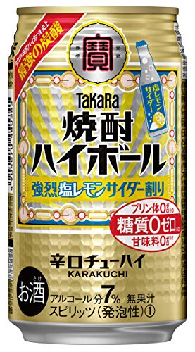 宝酒造 焼酎ハイボール 強烈塩レモンサイダー ［ チューハイ 350ml×24本 ］
