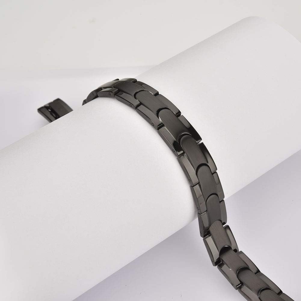 Wolentty His and Hers Couples Bracelets Stainless Steel Distance Bracelets Gift for Valentines Day