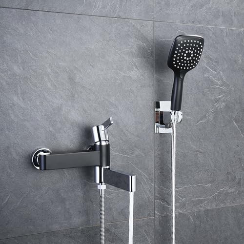 Mitigeur de douche mural gain de place avec son bec rabattable