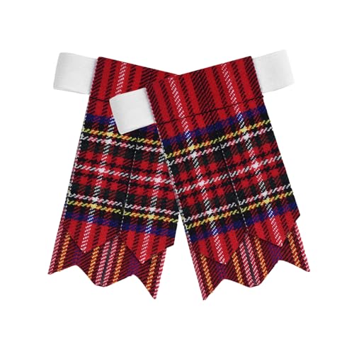Image of Scottish Tartan Kilt Flashes with Elastic Adjusters