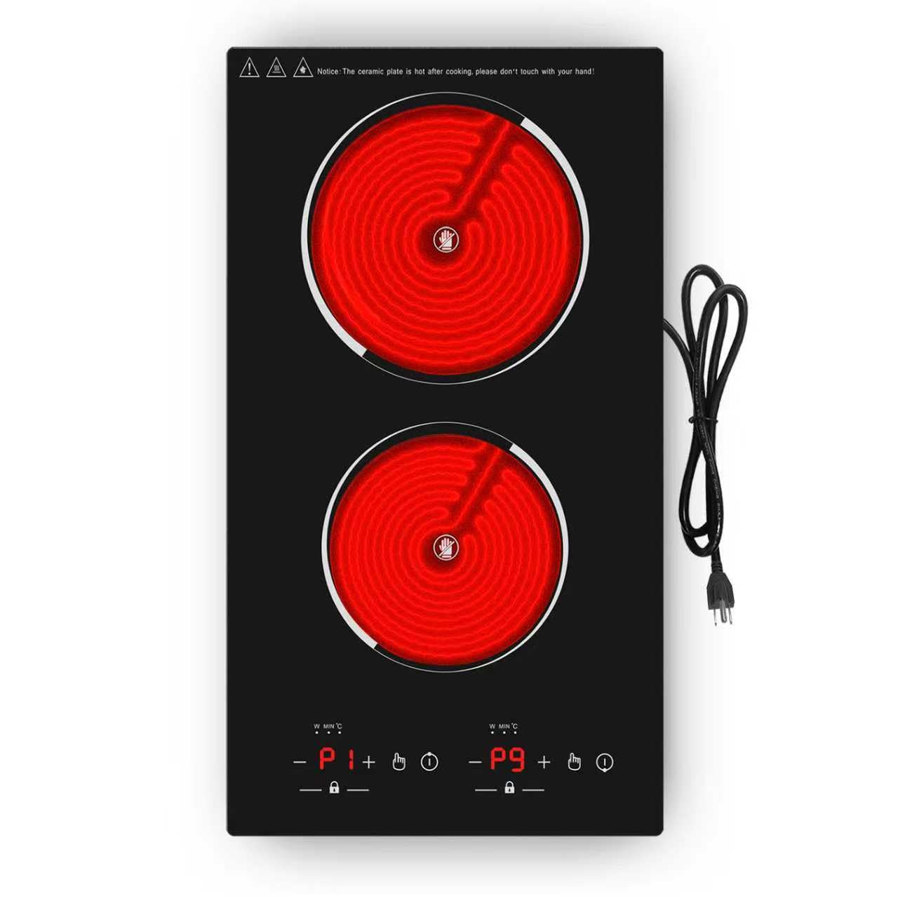 VBGK Electric Cooktop 12 Inch Built-in Radiant Electric Stove Top 110V 2100W