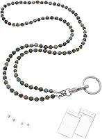 Vista 177 de Cordón para mujer, cordones con cuentas para tarjetas de identificación, soporte para profesores, llavero y correa para collar para mujeres y niñas