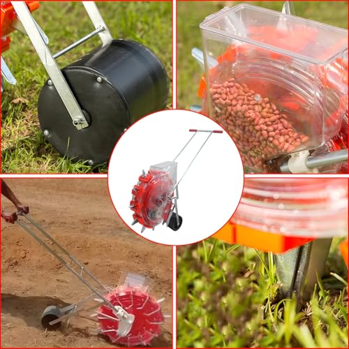 Image of OEM Agriculture 12 Big Teeth Seeder 12T | Manual Operated Seeding Machine for Various Seeds | Seed Spreader | Professional Quality Adjustable Dibbler | Seed Spreader