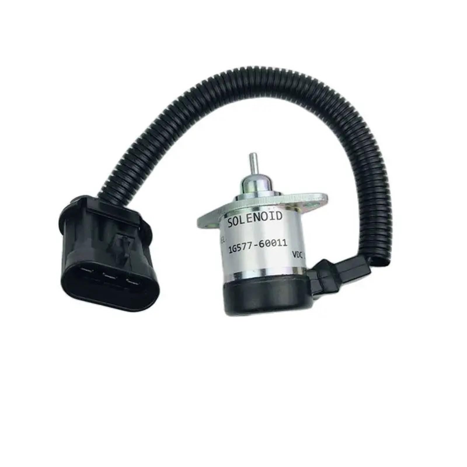 12V Fuel Shut Off Stop Solenoid 1G577-60011 6689034 Fits for Models S220 S250 S300 Skid Steer