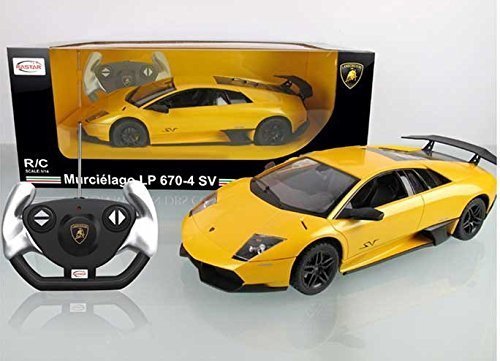 1/14 Scale Lamborghini Murcielago Lp670-4 Sv Radio Remote Control Model Car R/C Rtr (Yellow) #TOP13