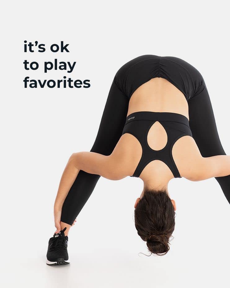 Image of Handful The FaV Bra, Medium Support Sports Bra, Pockets, Removable Pads, Deep Plunge Neck Line