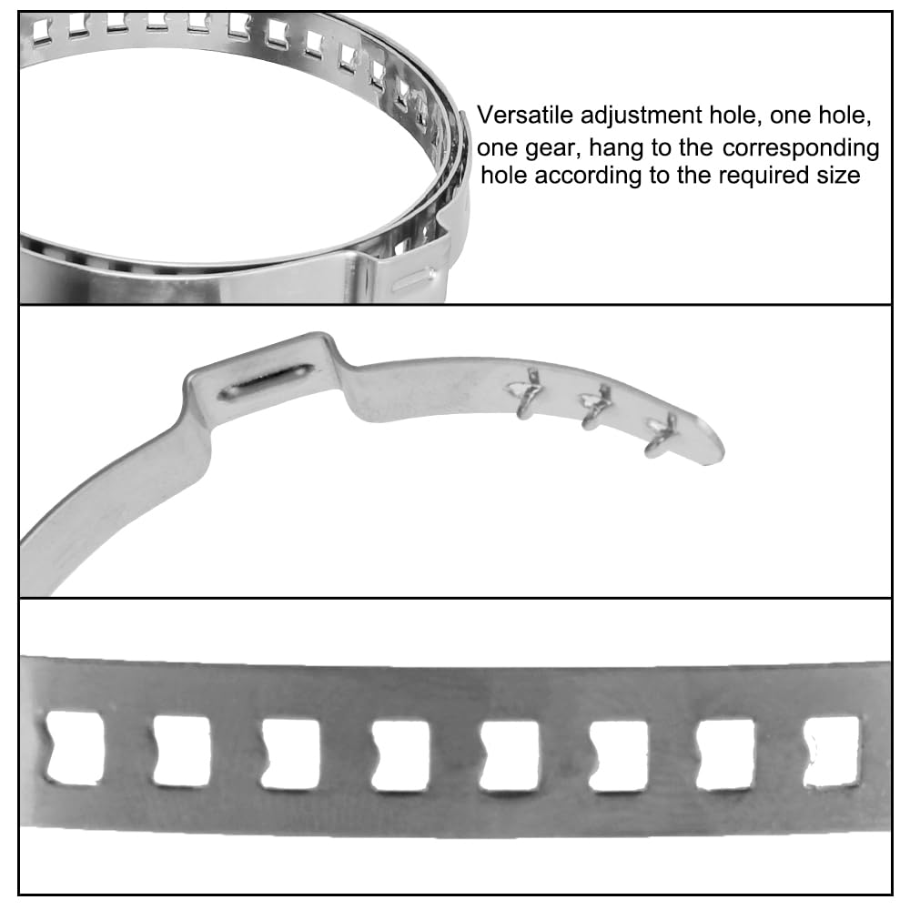 Jeu de joints-soufflets Kit de 5 fixations automobiles réglables 20-50/50-120 mm pour soufflet joint homocinétique d'essieu et clips cage à rotule d'arbre transmission(50-120mm 5PCS)