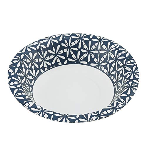 Glad Round Disposable Paper Bowls, Blue Mosaic, 16 Oz, 50 Count, 6-Pack - image 8
