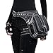 FiveloveTwo Unisex Punk Multiuso Marsupi Sportivi Borsa a Tracolla Mano Borsello da Motociclista Ciclismo Trekking Sacchetto Borsetta Shoulder Waist Leg Bag Nero