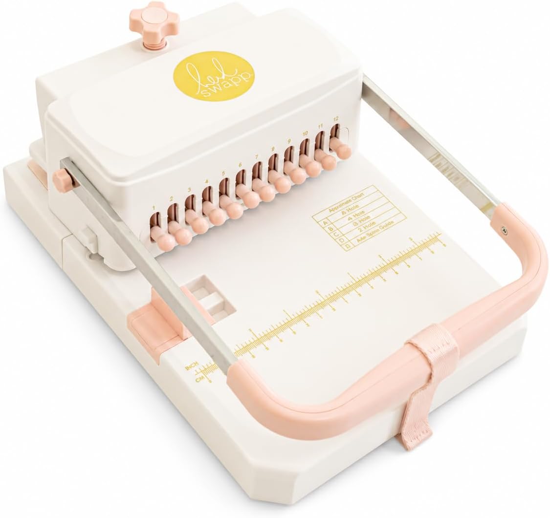 Heidi Swapp Craft Binding Machine — DIY Twin-Loop Wire Book Binder for Planners, Journals & Photo Books | Includes 20 Wires, 4 Bookboards & Pliers | Binds A4, A5, A6, A7 & Letter | 27-Piece Kit