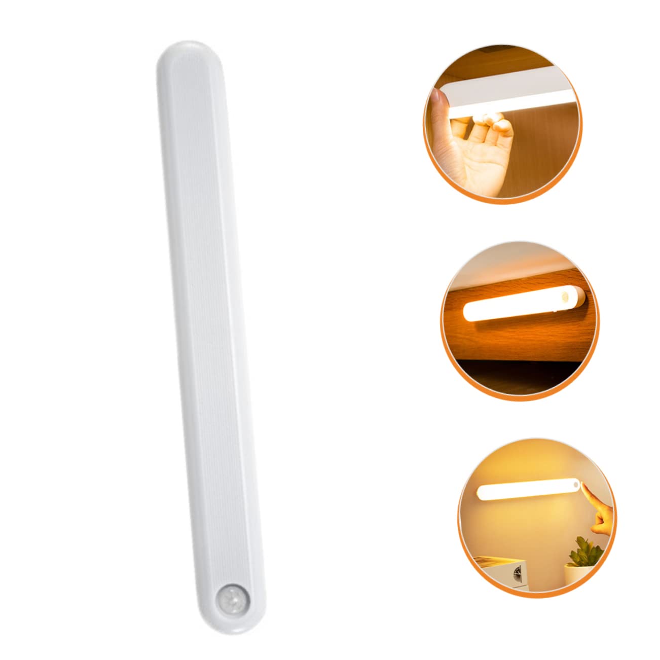 QYYZTQY Lampada da Allattamento Luce Notturna Portatile Batteria al Litio Luci notturne a LED Bianche sensibili alla Luce per armadietti per Bambini