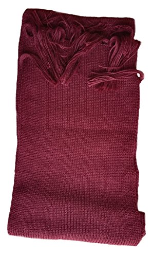 Écharpe alpaga royal rouge contre le froid et les irritations