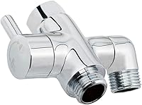 YDmeet 3-Way Brass Shower Arm Diverter Valve G1/2 - Handheld & Fixed Head Switch, Polished Chrome, Easy Install