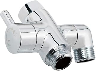 YDmeet 3-Way Brass Shower Arm Diverter Valve G1/2 - Handheld & Fixed Head Switch, Polished Chrome, Easy Install