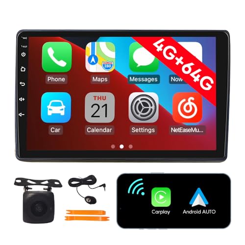 [4G 64G] Android Car Stereo FM Radio Carplay Android Auto 10.1