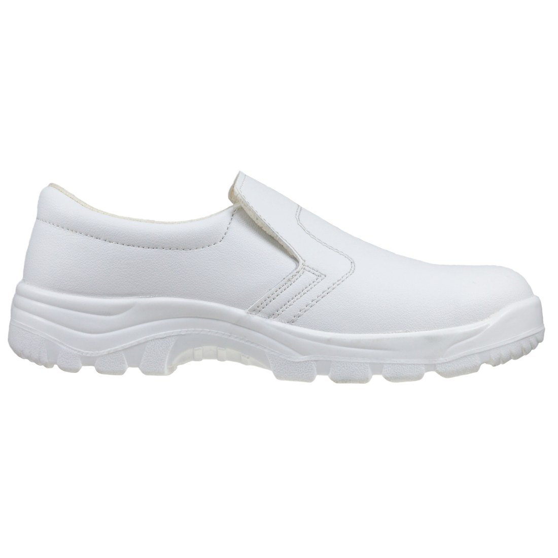 URG Chaussures de travail, de sécurité, de cuisine, avec capuchon de protection, blanc (251S2), Blanc., 44 EU