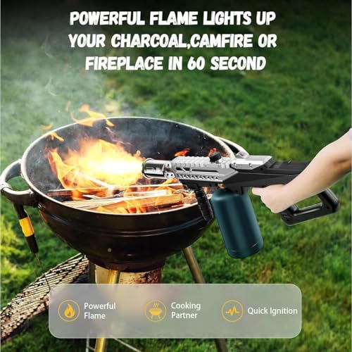Image of ARTFLAMM Powerful Grill Torch Gun | Propane Torch Gun, Adjustable Flamethrower | Blowtorch for BBQ, Camping, Charcoal Lighter & Fire Starter