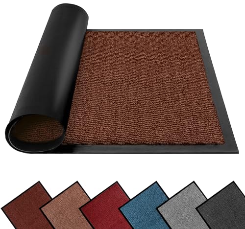 FB FunkyBuys Washable Door Mats Indoor & Outdoor, Non-Slippery Heavy Duty Doormats Indoor, Highly Absorptive Rubber Door Mat