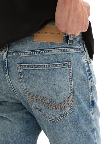 TOM TAILOR Herren 1042684 Josh Regular Slim Jeans mit Stretch, 10119 - Used Mid Stone Blue Denim, 38W / 36L – Ansicht 5