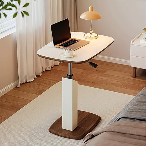 Table de lit en bois robuste avec plateau réglable et pivotant 360° - 4