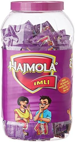 Dabur Hajmola Imli - Tasty Digestive Tablets - 160 Sachet Jar with Dabur Amla Hair Oil - 25 ml