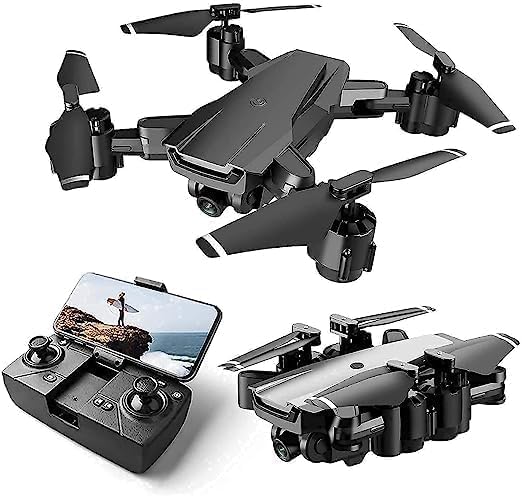AMGO 4K FPV Drone with 4 Cameras for Kids and Adults, Flying Quadcopter, Black