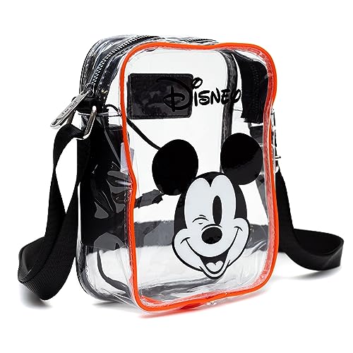 Disney Bag, Crossbody Light Up, Disney Mickey Mouse Winking Expression, Transparent, Clear PVC2