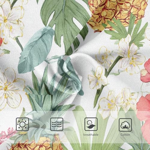 Wusikd Tropical Floral Girls' Underwear Cotton Pineapple Girls Briefs Soft Toddler Underwear 2T3