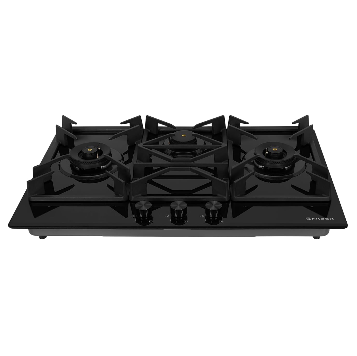 Faber 3 Burner 90Cm Hybrid HOB/Cooktop|Only PNG|Auto Ignition|Flame Failure Device|Brass Burner|SS Body|Black Glass|2yr comp warranty,10yr on Glass,5yr on Valve&Burner|HOB INSPIRIA903 BR AI FFD GL PNG-image-37