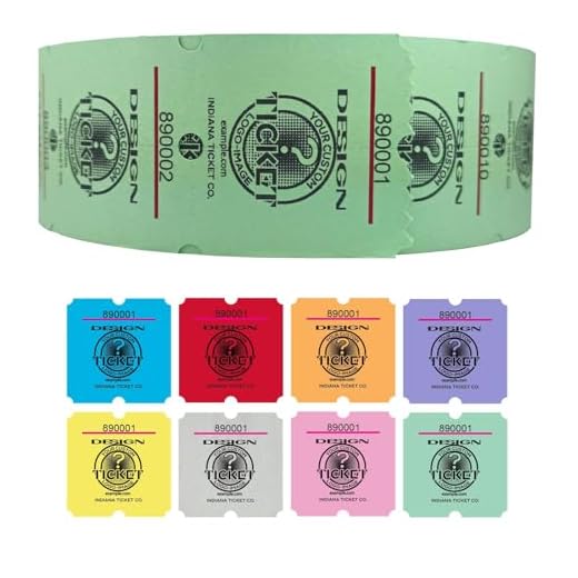 Custom 2"x2" Raffle Ticket Rolls