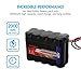 Tenergy NiMH Battery Pack 12V 2000mAh High Capacity Rechargeable Battery w/Bare Leads Replacement Battery Pack for DIY, Medical Equipments, LED Light Kit, RC Models, Portable 12V DC Devices and More