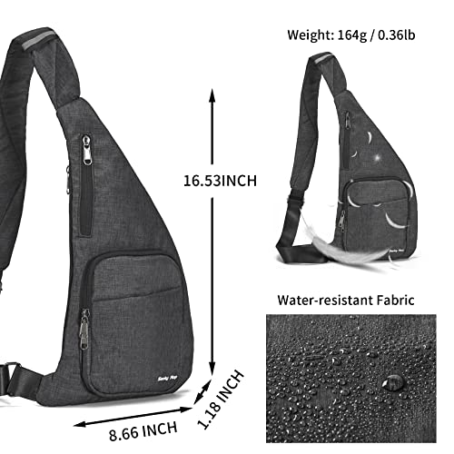 Image of Seoky Rop Sling Bag Slim Personal Purse Pocket Small Crossbody Chest Bag