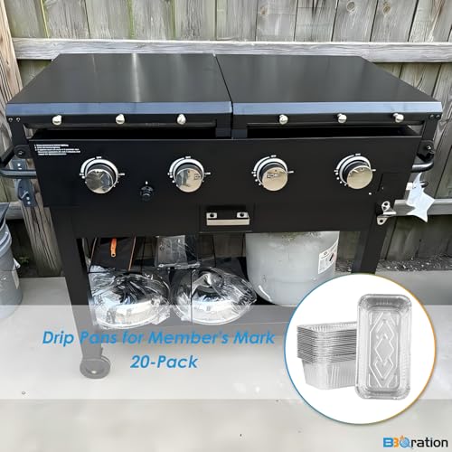 Image of 20-Pack Aluminum Drip Liner for Members Mark Grill Parts