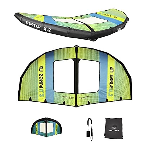 WATTSUP Wing 4.2m Sail Kite Surf Foil Segel aufblasbar Windsegel SUP Flügel