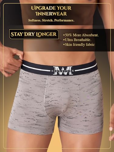 Image of Macroman M-Series MW Signature Collection By Rohit Bal Premium Modal, Spandex Mens Trunks