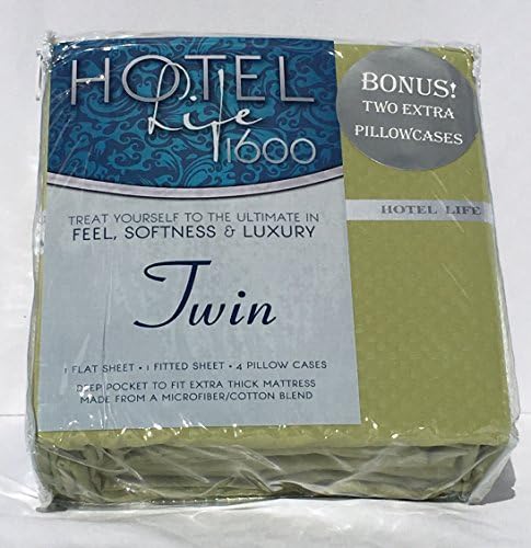 Hotel Life 1600 Sheets Twin Sage Green