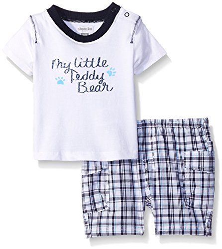ABSORBA Baby Boys' Woven Knit Top and Short
