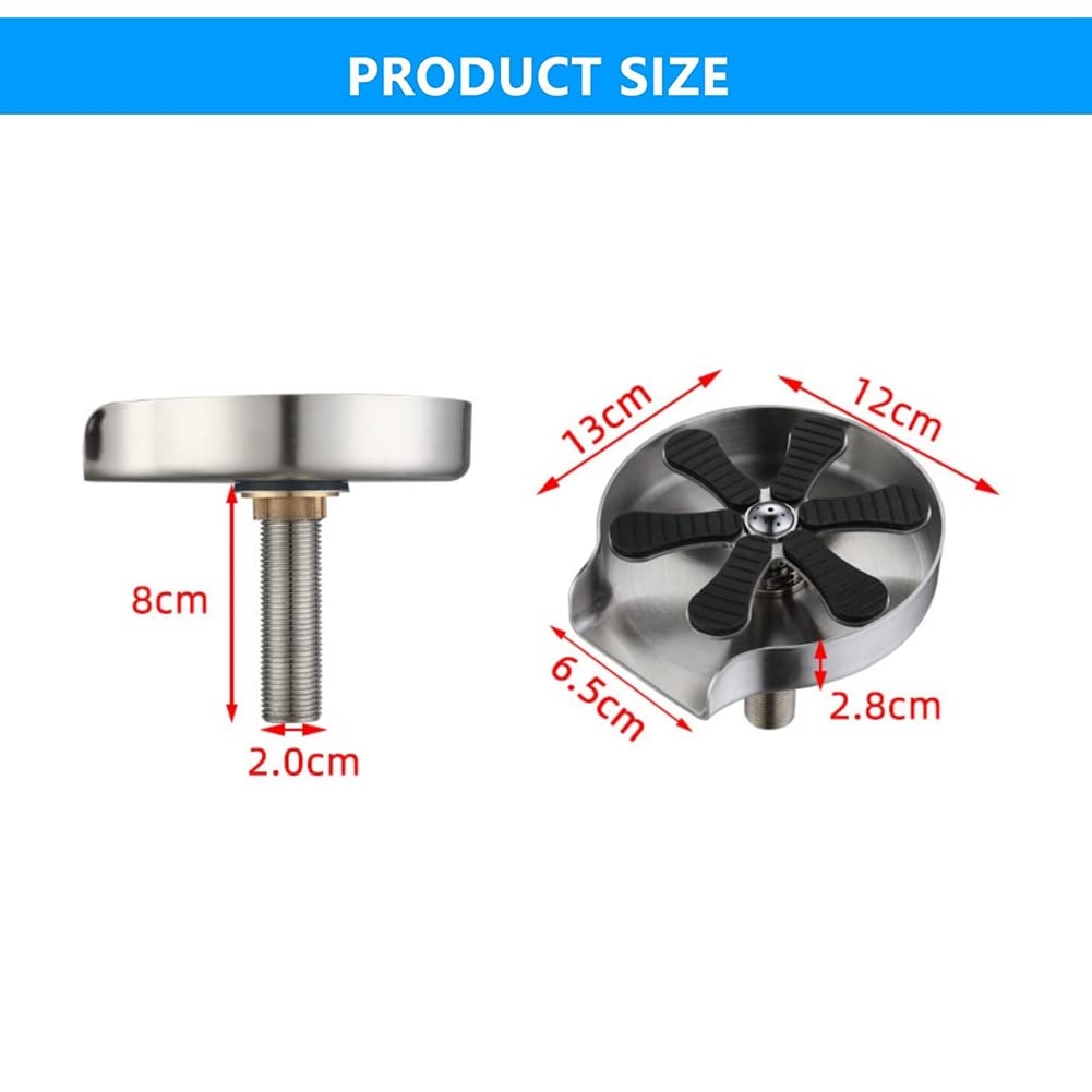 Lanko Cup Washer Glass Rinser for Kitchen Sink Tap Bottle Cleaner for Quick Cleaning at Bar Home Cafe