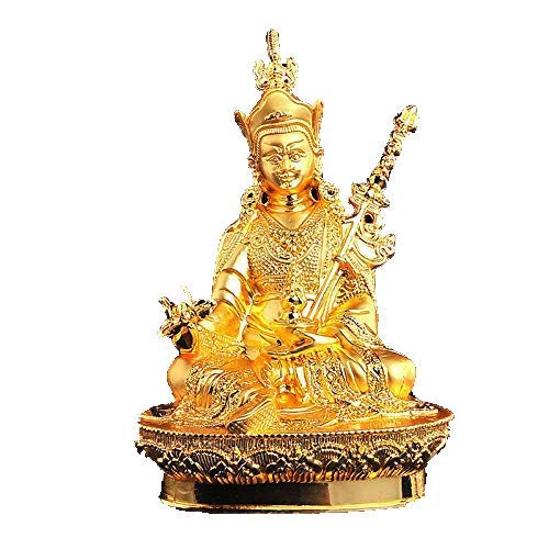 Statue de Budda Guru Rinpoche en alliage doré, le cadeau spirituel et précieux idéal
