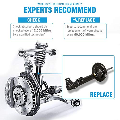 Maxorber Front Left& Front Rear Shocks Set Compatible With 325I 325Is 1992-1995 Replacement For 328I 328Is 1996-1999 Shocks Struts Absorber Kit 334937 334938 #TOP4