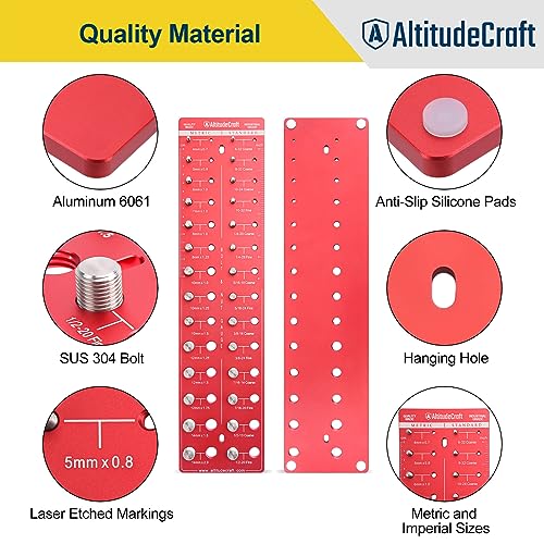 Altitudecraft AC072 Thread Checker, Nut And Bolt Thread Checker, Bolt Size And Thread Gauge thumb #6