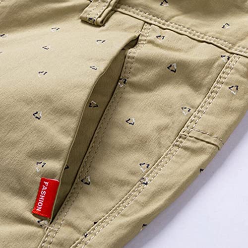 Heren overalls Shorts Zomer Mode Print Persoonlijkheid Trend Losse rechte comfortabele mid-taille casual shorts - Afbeelding 5