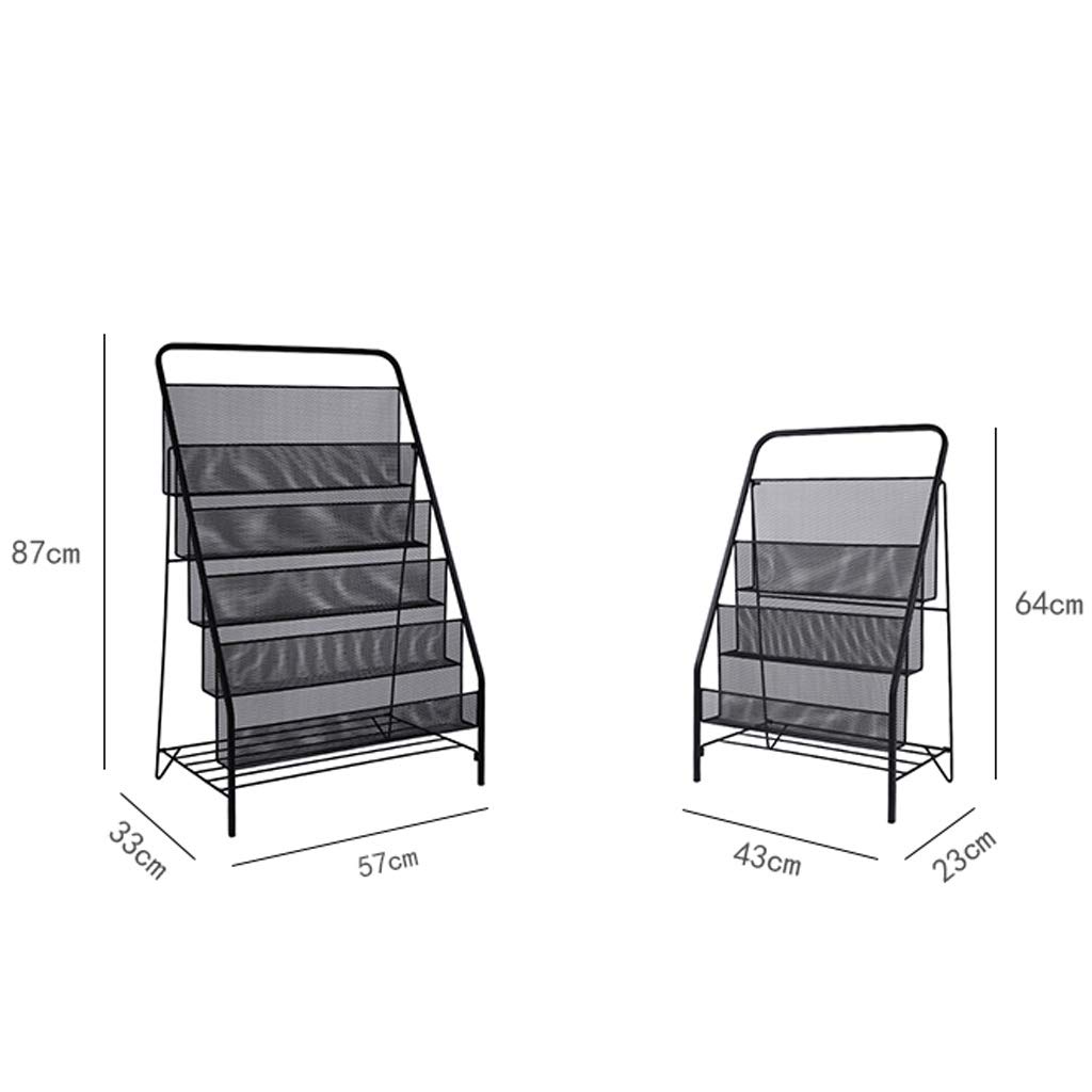 Hollow Design Book Rack DLT Floor Standing Ladder Book Shelf – 5 Tier ...